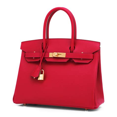 hermes birkin 30 rouge casaque|Hermes Birkin 30cm bags.